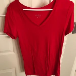 Merona Red V-Neck Shirt